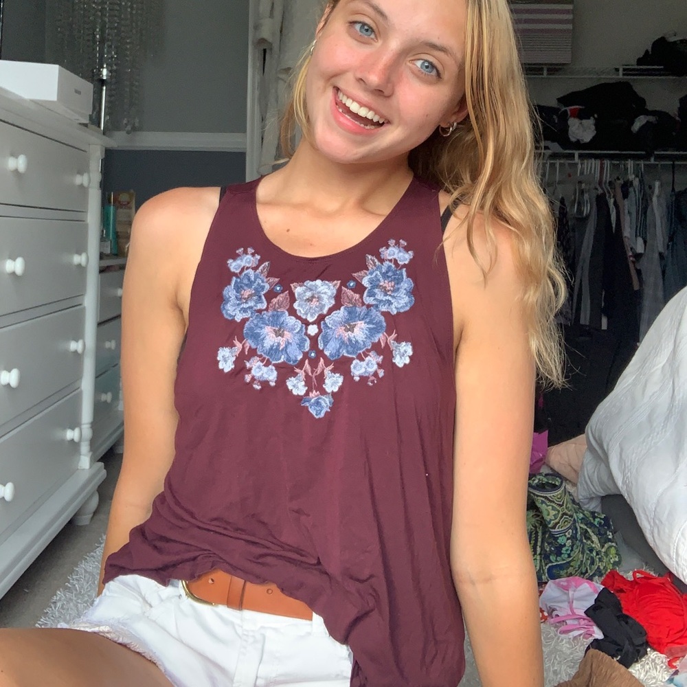 American Eagle Soft&Sexy Embroidered Tank